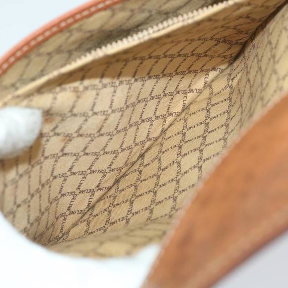 CELINE Macadam Canvas Clutch Bag PVC Leather 2Set Brown Auth ar10789 - Picture 13 of 14